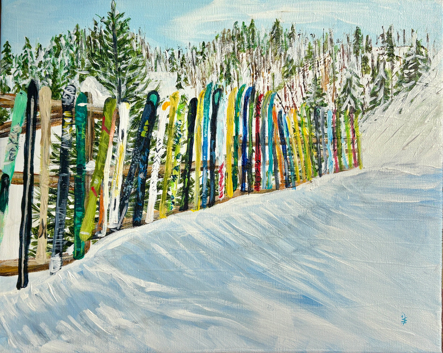 Summer Road Ski Fence
