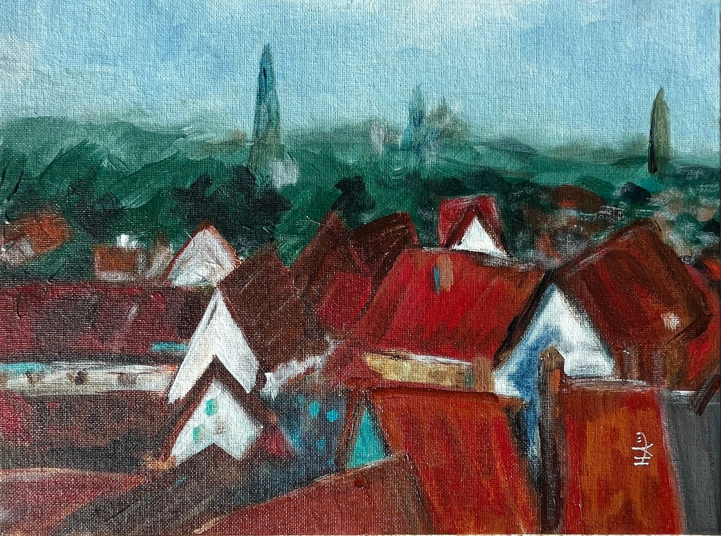 Rooftops Of Obidos