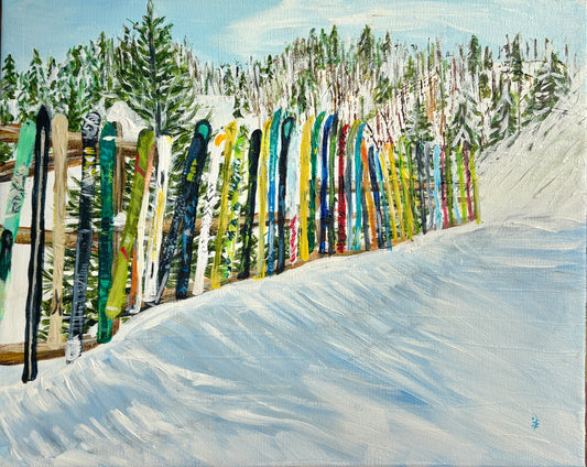 Summer Road Ski Fence